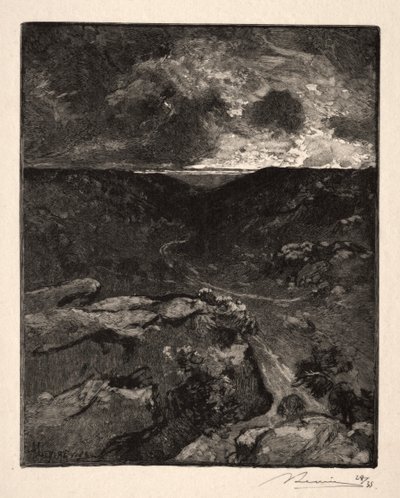 Franchard vadisi. by Auguste Louis Lepère