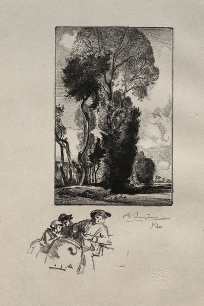 Bocage. by Auguste Louis Lepère