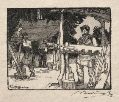 Çıta Yapıcı, 1889. by Auguste Louis Lepère