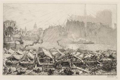 Büyük Elma Pazarı, 1917. by Auguste Louis Lepère