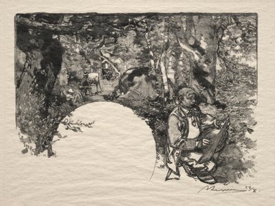 Ressamlar, 1890. by Auguste Louis Lepère