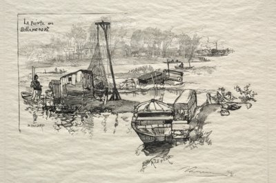 Billancourt Noktası. by Auguste Louis Lepère