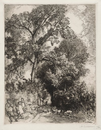 Sürünün Dönüşü, Crèvecoeur, 1913. by Auguste Louis Lepère