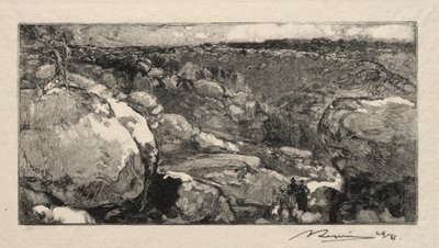 Long-Rocher sirki. by Auguste Louis Lepère