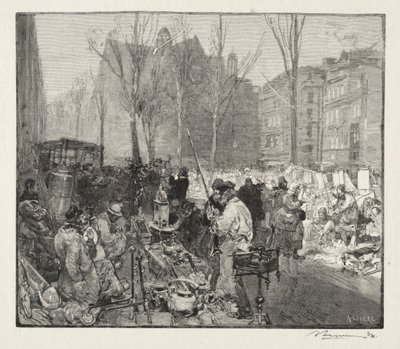 Hurda Pazarı. by Auguste Louis Lepère