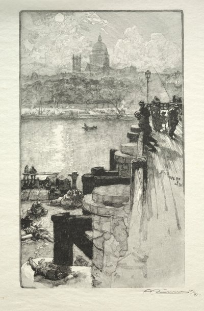 Montagne Ste. Genevieve. by Auguste Louis Lepère