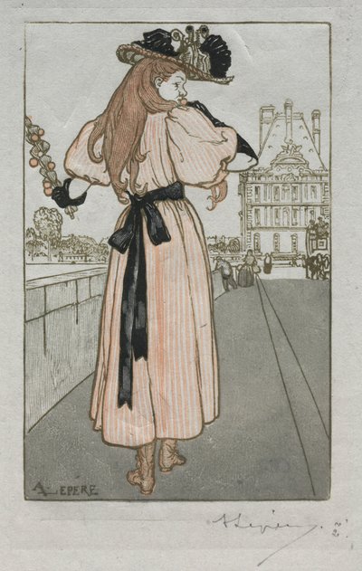 Paris Almanak, 1897: İlkbahar, 1897. by Auguste Louis Lepère