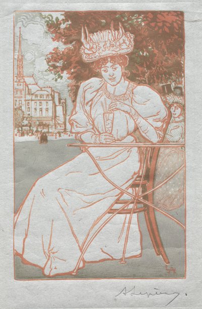 Paris Almanak, 1897: Yaz by Auguste Louis Lepère