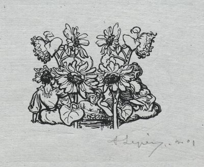 Paris Almanak, 1897: Kuyruk parçası, Yaz, 1897. by Auguste Louis Lepère