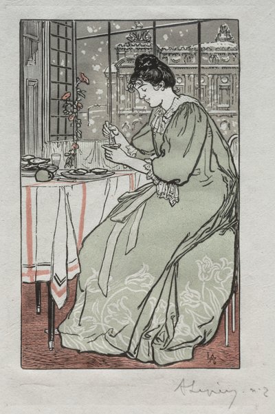 Paris Almanak, 1897: Kış by Auguste Louis Lepère