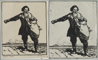 Rus köylüsü by Auguste Louis Lepère