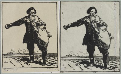 Rus köylüsü, 1914. by Auguste Louis Lepère