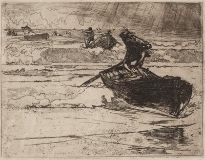 Fırtınadan Kaçan Balıkçılar, 1892. by Auguste Louis Lepère