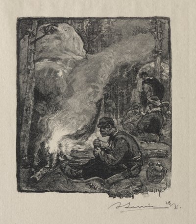 Oduncuların Yemeği by Auguste Louis Lepère