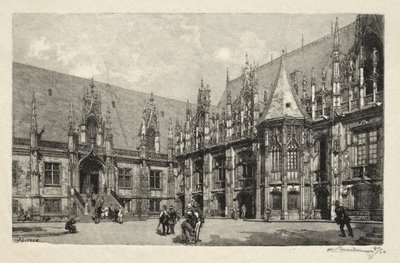 Resimli Rouen: Adalet Sarayı by Auguste Louis Lepère