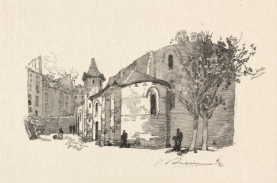 Aziz Julien le Vauvre, Dış görünüm by Auguste Louis Lepère