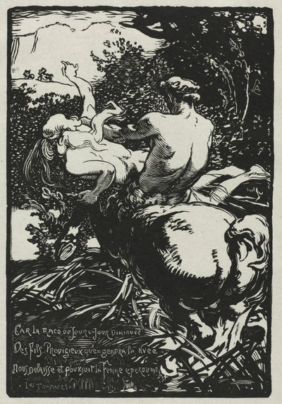 Sentor, 1896. by Auguste Louis Lepère