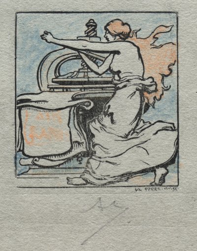 Yazıcı. by Auguste Louis Lepère