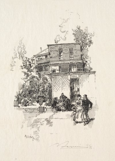 Bir Guinguet. by Auguste Louis Lepère