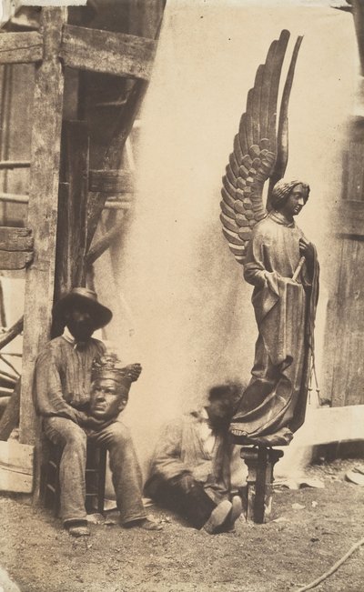 [Tutku Meleği, Sainte-Chapelle, Paris], 1853-1854. by Auguste Mestral