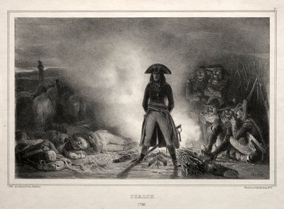 1836 albümü: İtalya, 1796, Napolyon Bonapart, 1836. by Auguste Raffet