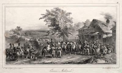 1831 albümü: Askeri konvoy, 1831. by Auguste Raffet