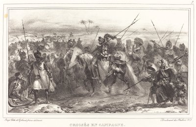 Kırsaldaki Haçlılar by Auguste Raffet