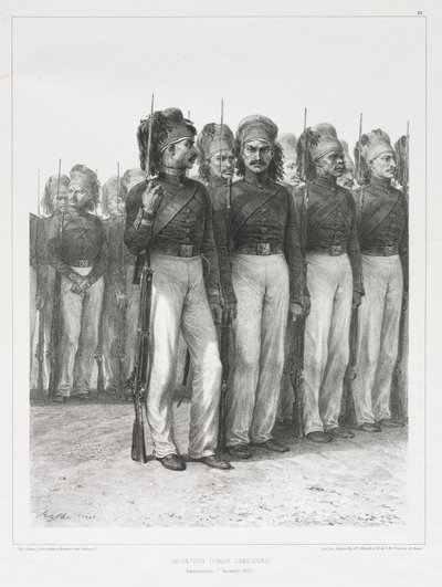 Türk Piyade, Avcılar by Auguste Raffet