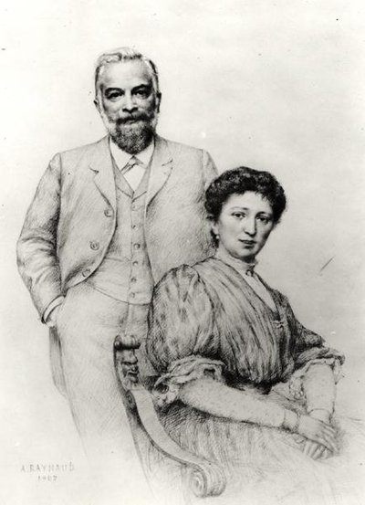 Adolphe Giraudon (1849-1929) ve eşi Claire, 1907 by Auguste Raynaud