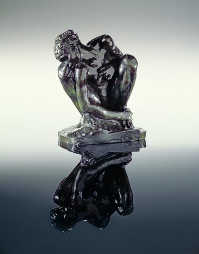 çömelmiş çıplak by Auguste Rodin