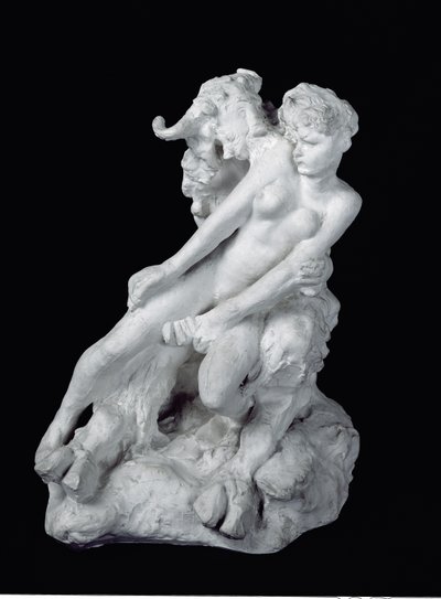 Faun ve Peri, c.1886 (alçı) by Auguste Rodin