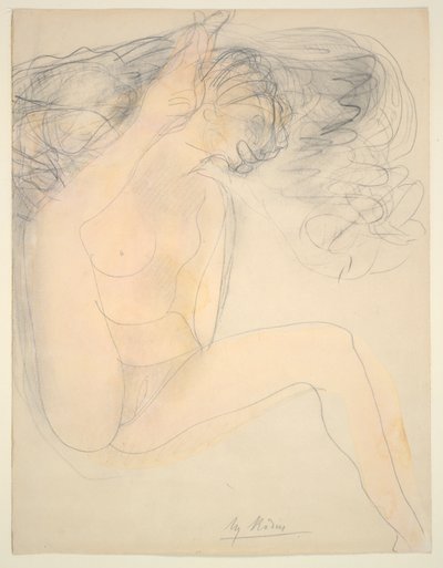 çıplak - kulakta topuk by Auguste Rodin