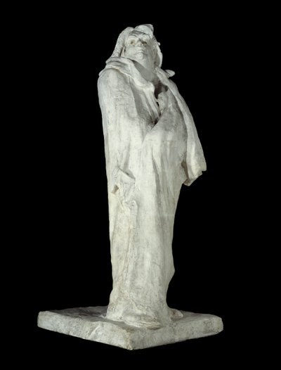 Fransız yazar Honore de Balzac (1799-1850). Auguste Rodin (1840-1917) tarafından yapılan alçı heykel 1898 Paris, Musee d