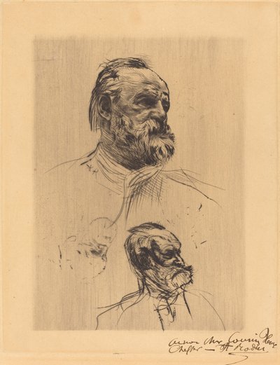Victor Hugo, Üç Çeyrek by Auguste Rodin