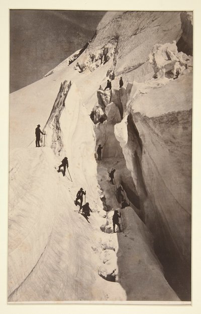 Mont Blanc, Çatlak by Auguste Rosalie Bisson