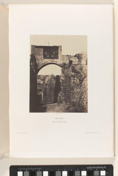 Boog van Bakın Adam, Jeruzalem Kudüs. Arc de l