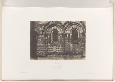 Kudüs Kudüs'teki Kutsal Kabir Kilisesi'nin cephesinin detayı. Aziz Sepulcre. Partie superieure de la cephe (nesne üzerindeki başlık) by Auguste Salzmann