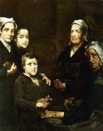 Breton Ailesi; Breton Ailesi, by Auguste Theodule Ribot