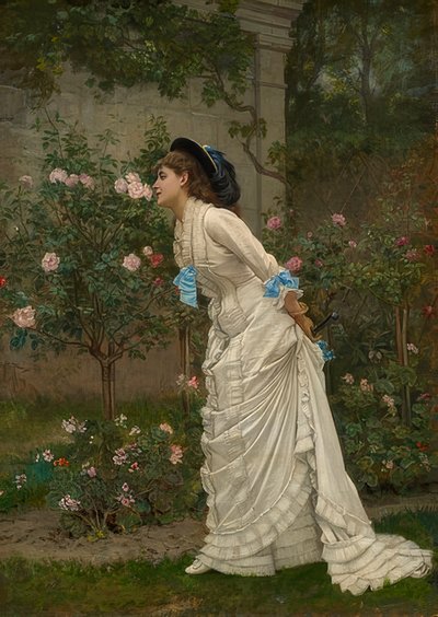 Gül kokulu bayan. 1879 by Auguste Toulmouche