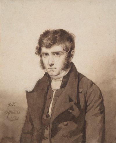 İsimsiz (Sanatçının Portresi by Auguste Xavier Leprince
