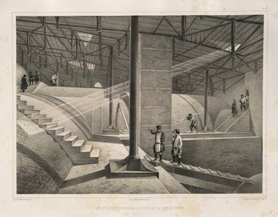 Kemerin bir parçası ve metal bir çatı Kimden: The Construction of the Saint Isaacs Katedrali, 1845 by Auguste de Montferrand