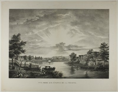 Presnia Havuzlarından Alınan Görünüm by Augustin François Lemaitre
