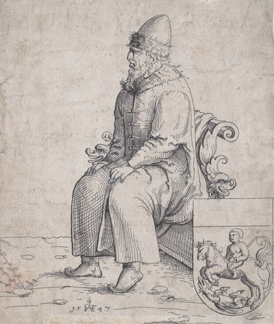 Basil Basilius, Rusya Büyük Dükü, 1547. by Augustin Hirschvogel