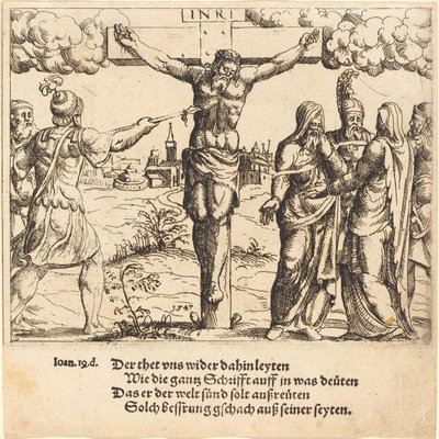İsa Mızrakla Delinmiştir, 1547. by Augustin Hirschvogel