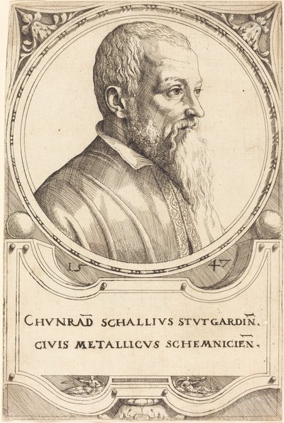 Conrad Schall, 1547. by Augustin Hirschvogel