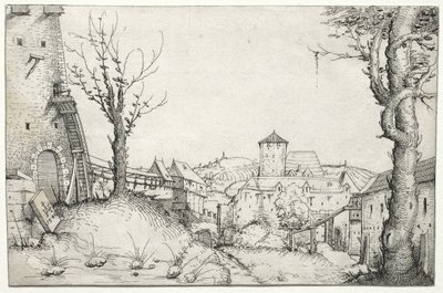 Bir kalenin avlusu by Augustin Hirschvogel