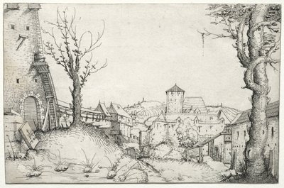 Bir kalenin avlusu, 1546. by Augustin Hirschvogel