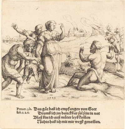 İş Talihsizliklerini Öğrenir, 1549. by Augustin Hirschvogel