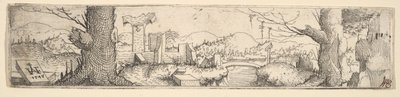 Manzara, 1545. by Augustin Hirschvogel