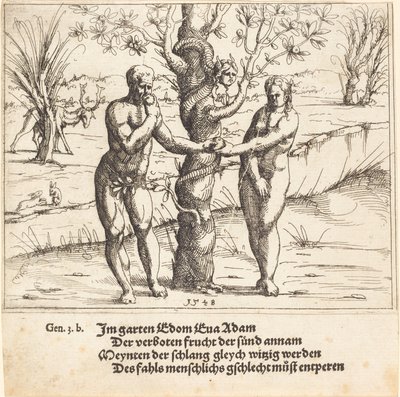 İnsanın Düşüşü, 1548. by Augustin Hirschvogel